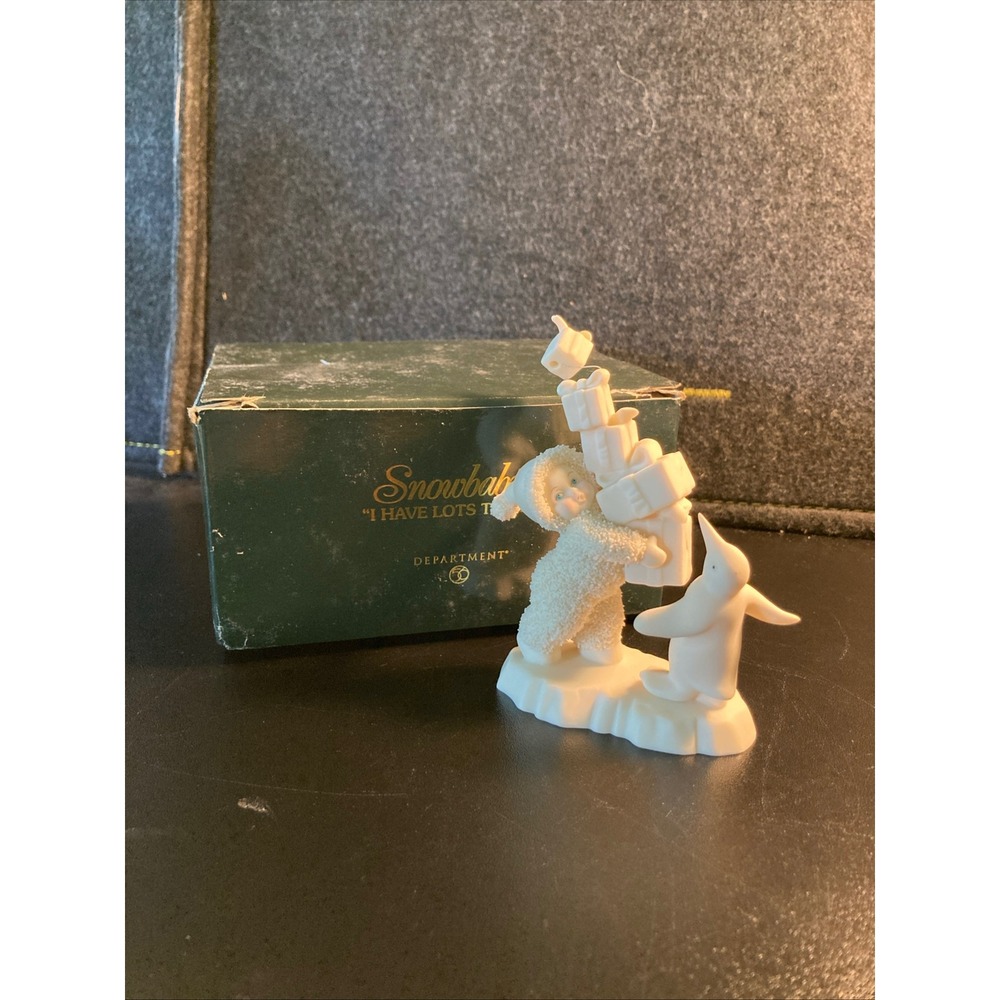 Department 56 Snowbabies I Have Lots To Give Figurine Penguin Gifts 56.68114